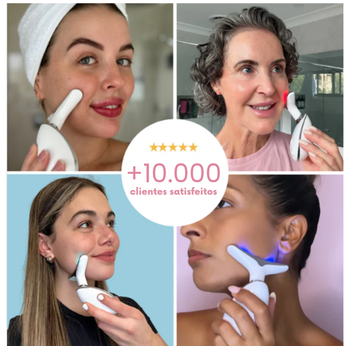 Alluface 7 em 1 - Tratamento facial completo [rugas-flacidez-papada]