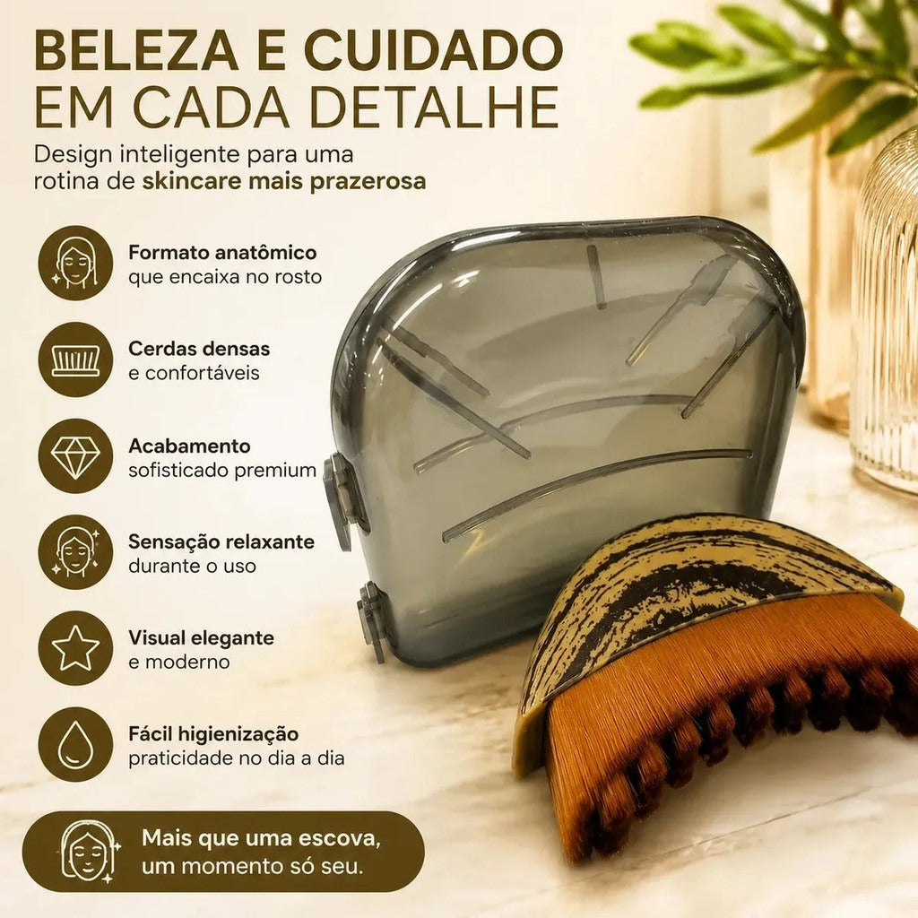 DrenaFace – Escova de Drenagem Linfática Facial